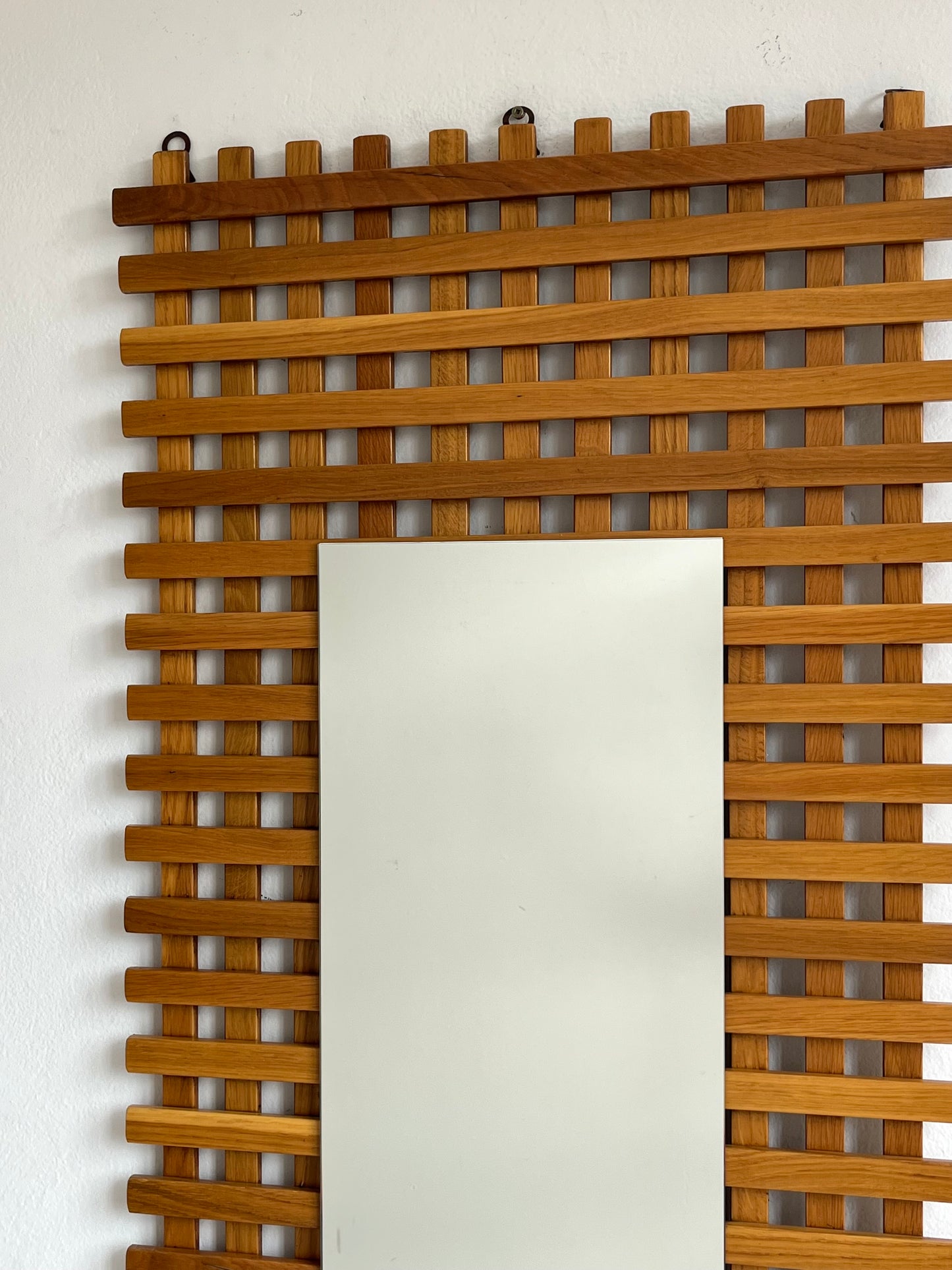 Vintage Italian Oak LatticeMirror