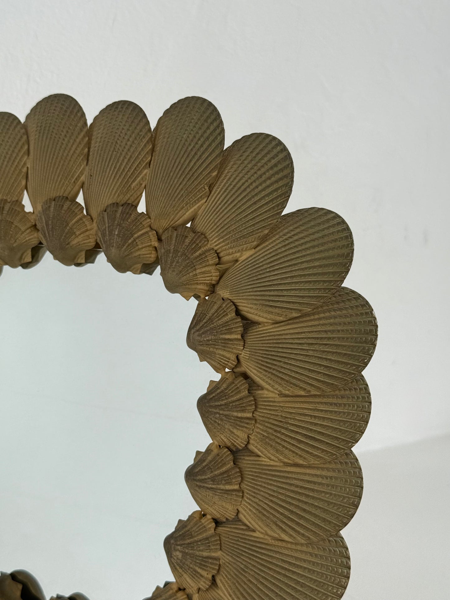 Vintage French Shell Table Mirror