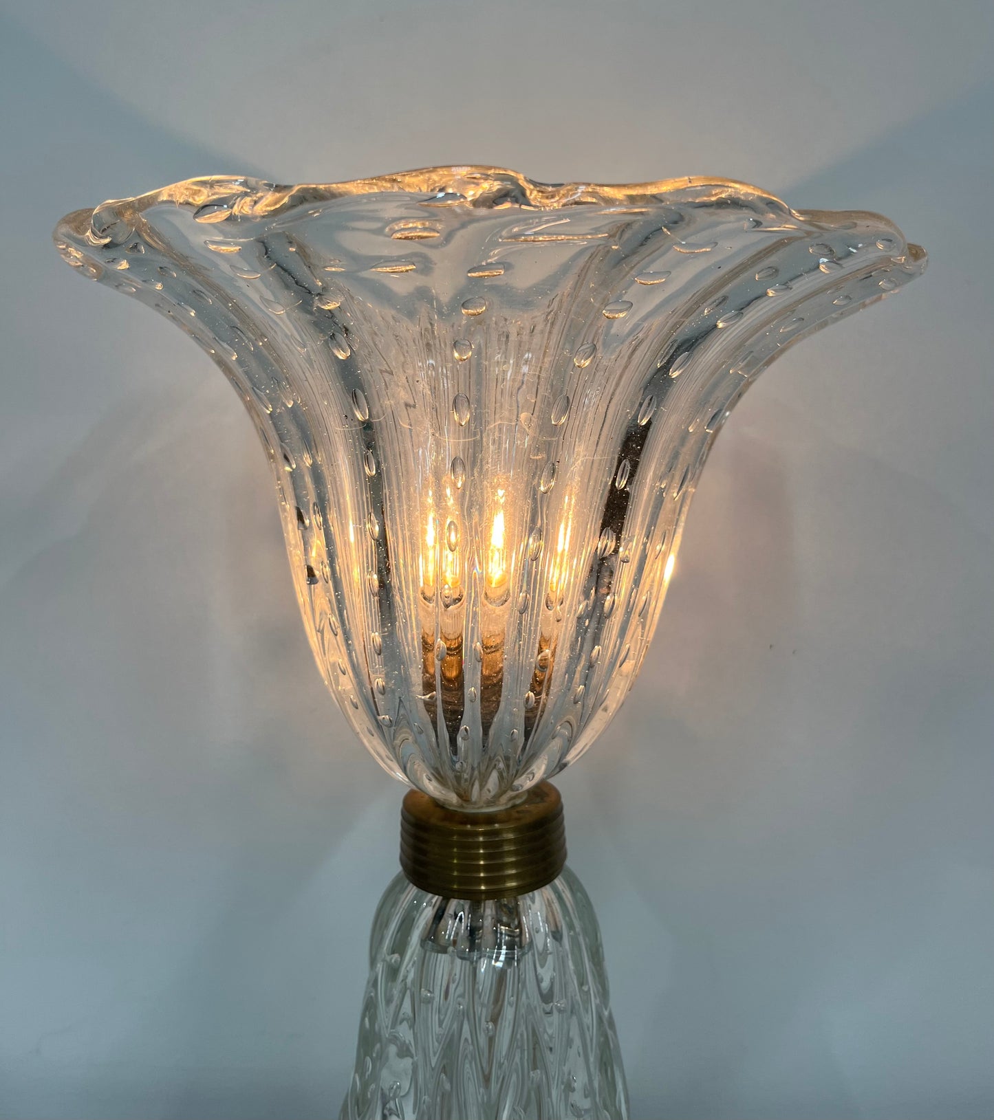 Large Murano Glass Table Lamp by Barovier