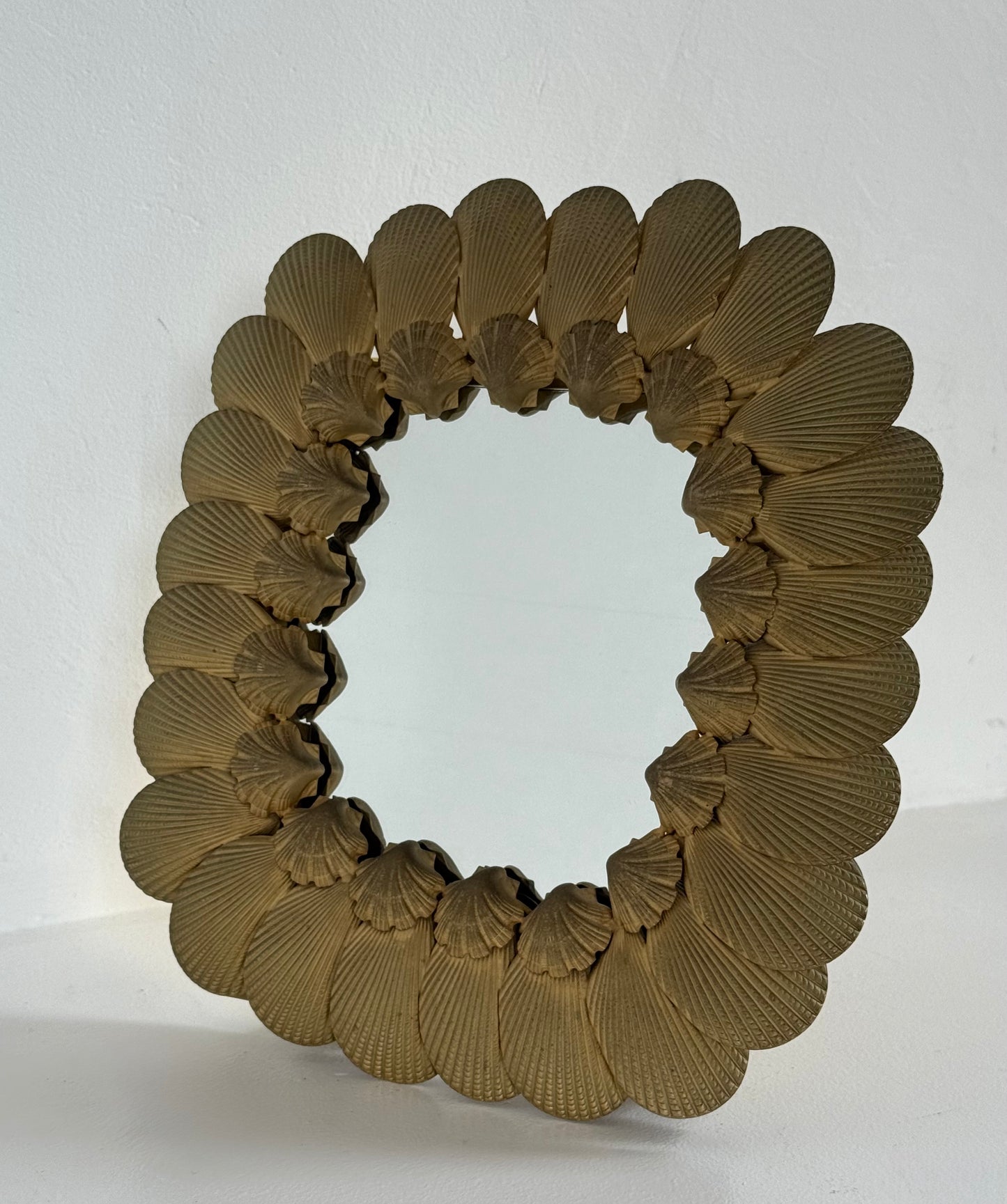 Vintage French Shell Table Mirror
