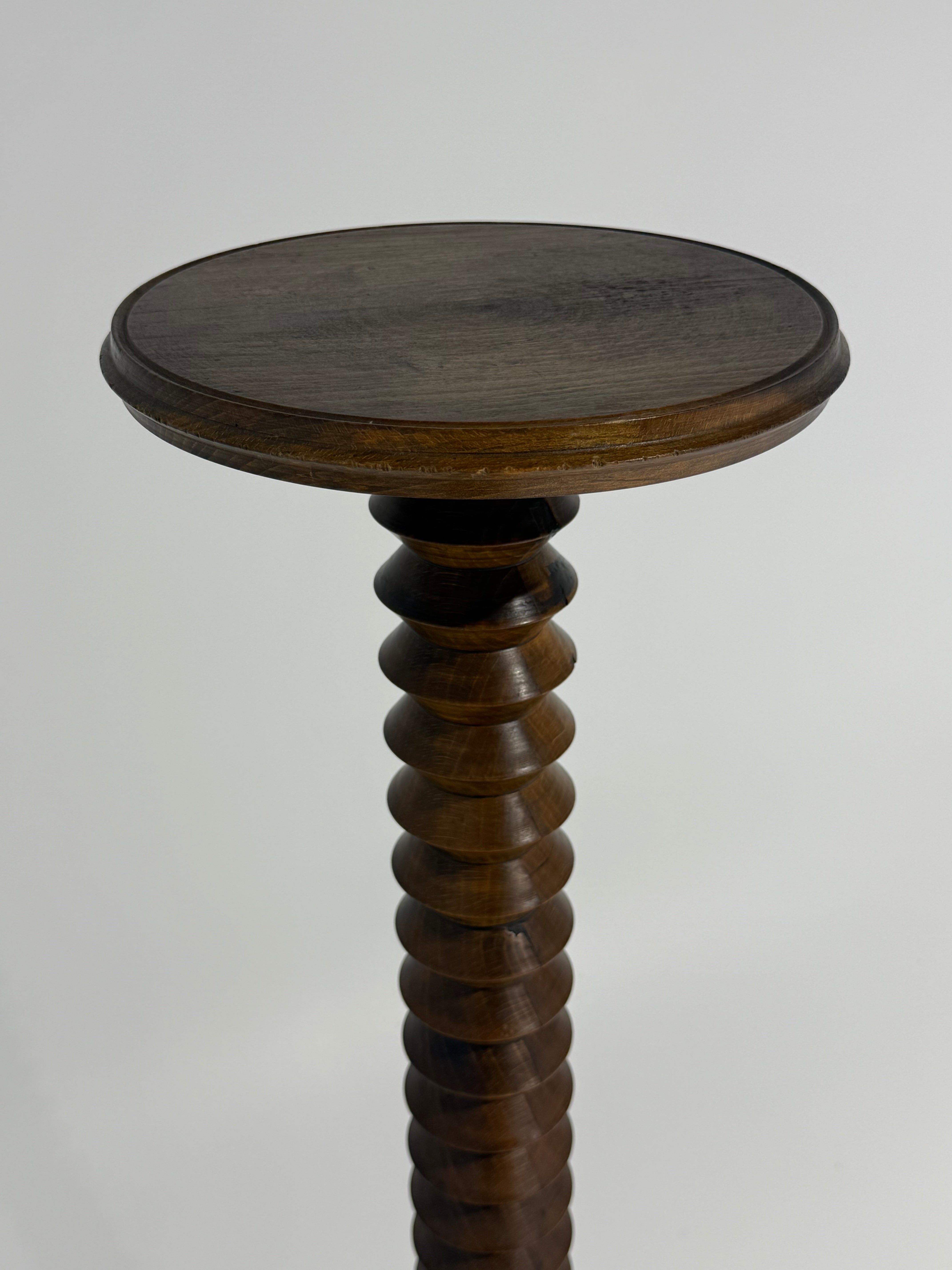 French Carved  Pedestal by Charles Dudouyt