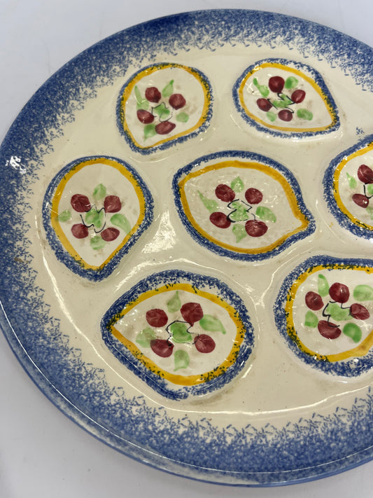 French Ceramic Oyster Plate - Four Available