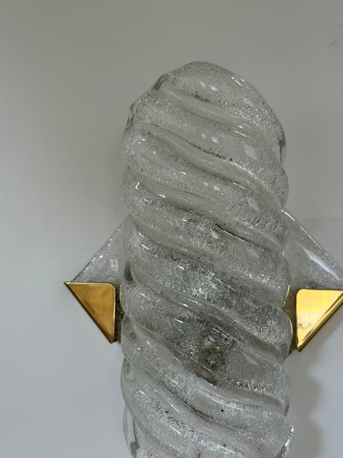 Pair of Murano Wall Lights by Hillebrand