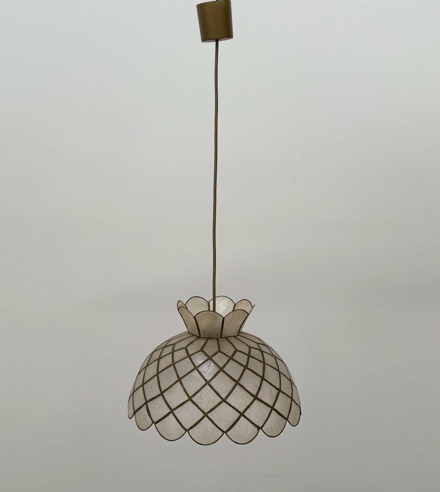 Vintage Italian Capiz Pendant - Two Available