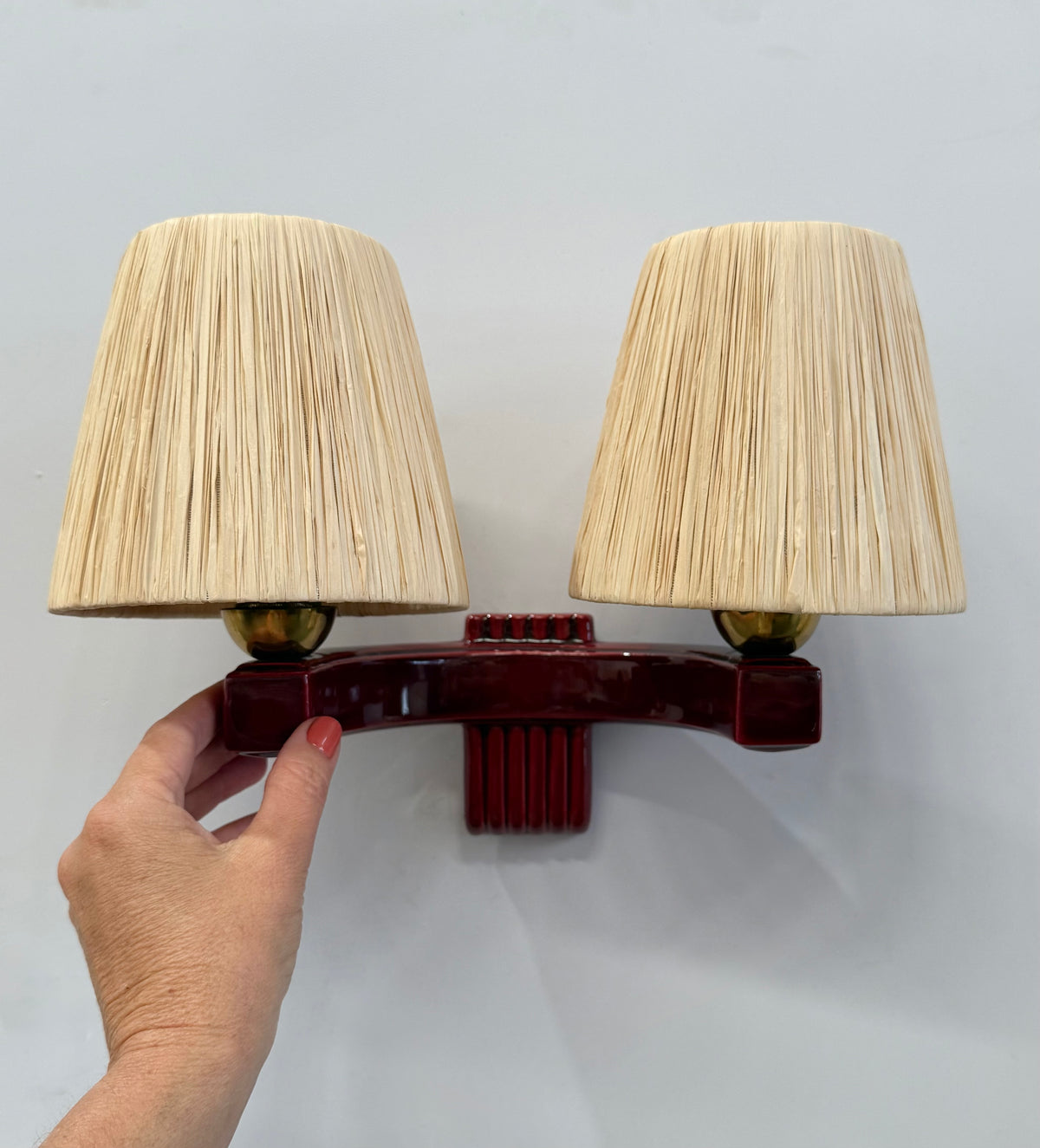 1950’s French Ceramic Wall Light