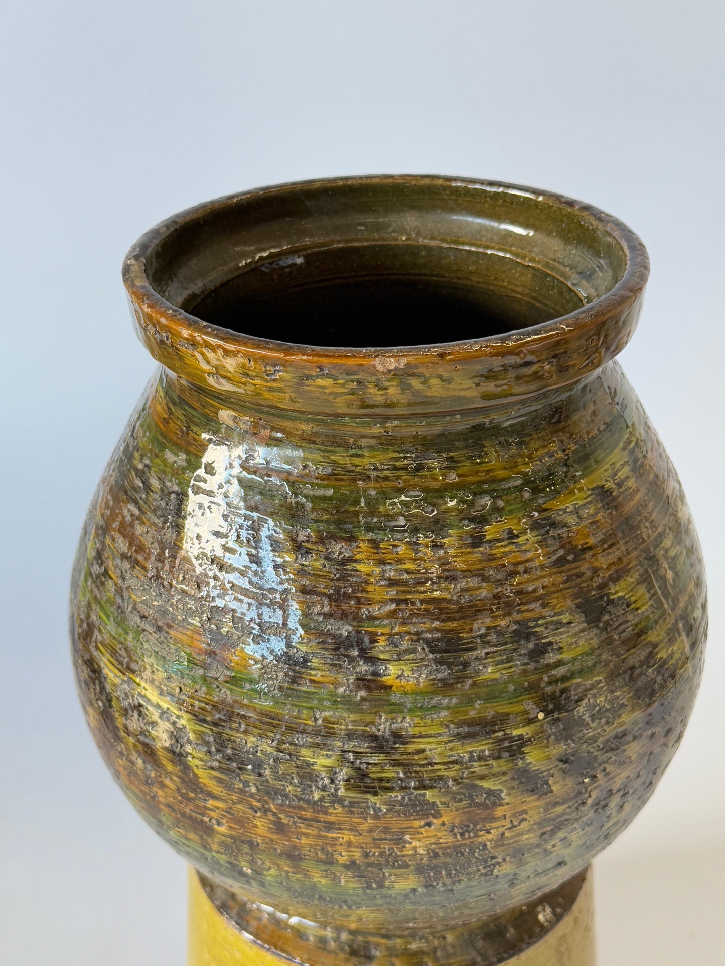 Large Vintage Italian Ceramic Vase by Bitossi