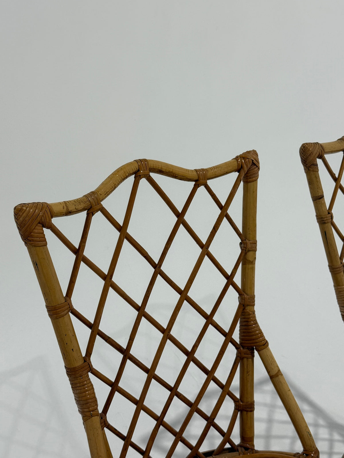 Pair of French Bamboo Chairs