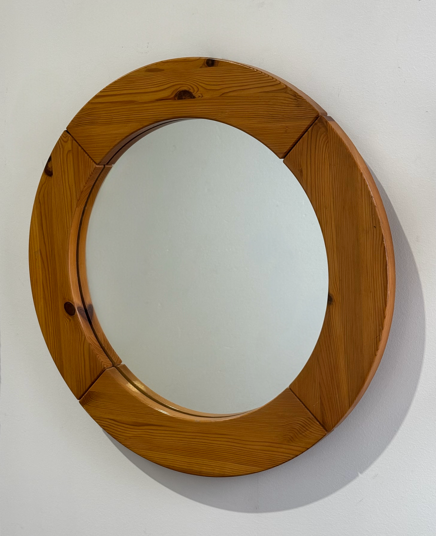Vintage French Pine Mirror