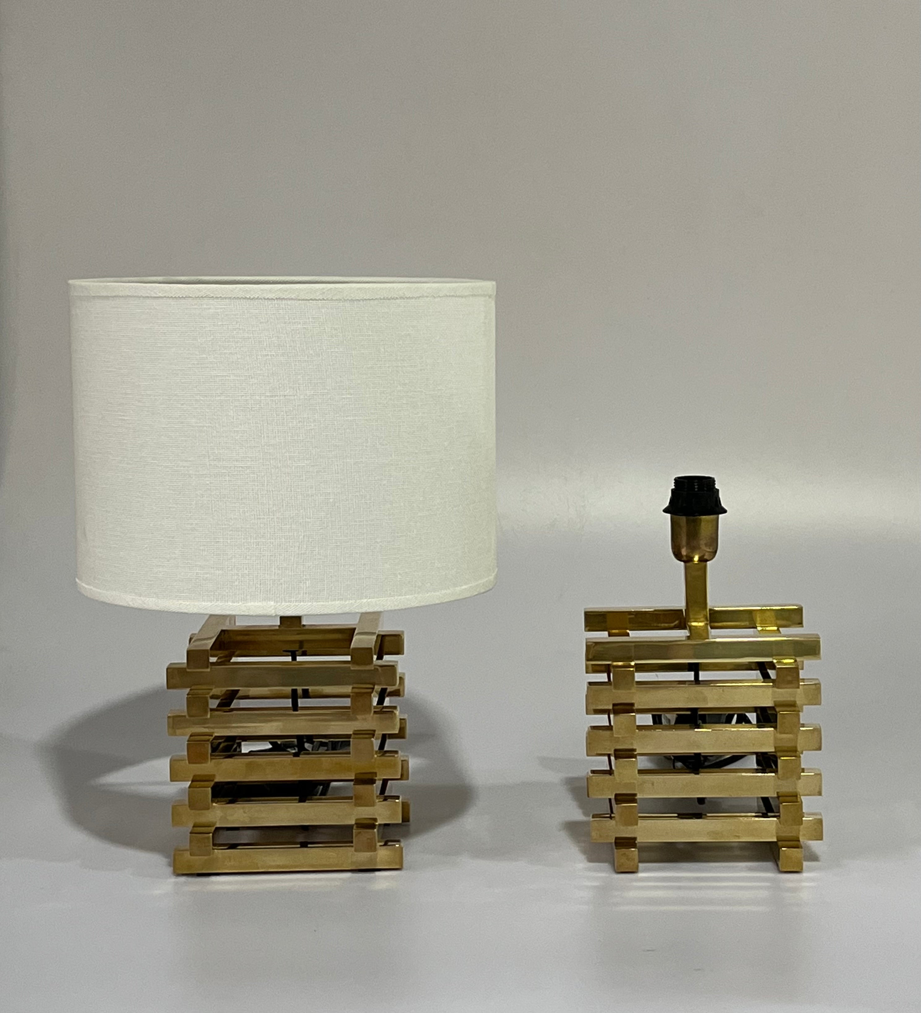 1970’s Italian Brass Table Lamp by Romeo Rega - Two Available
