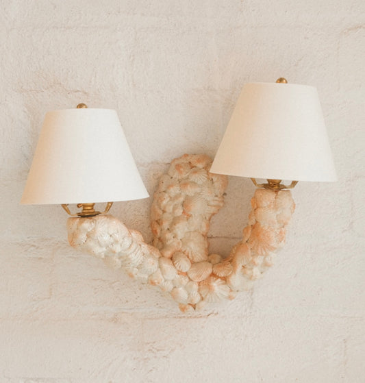 MAREA Ceramic & Shell Wall Light
