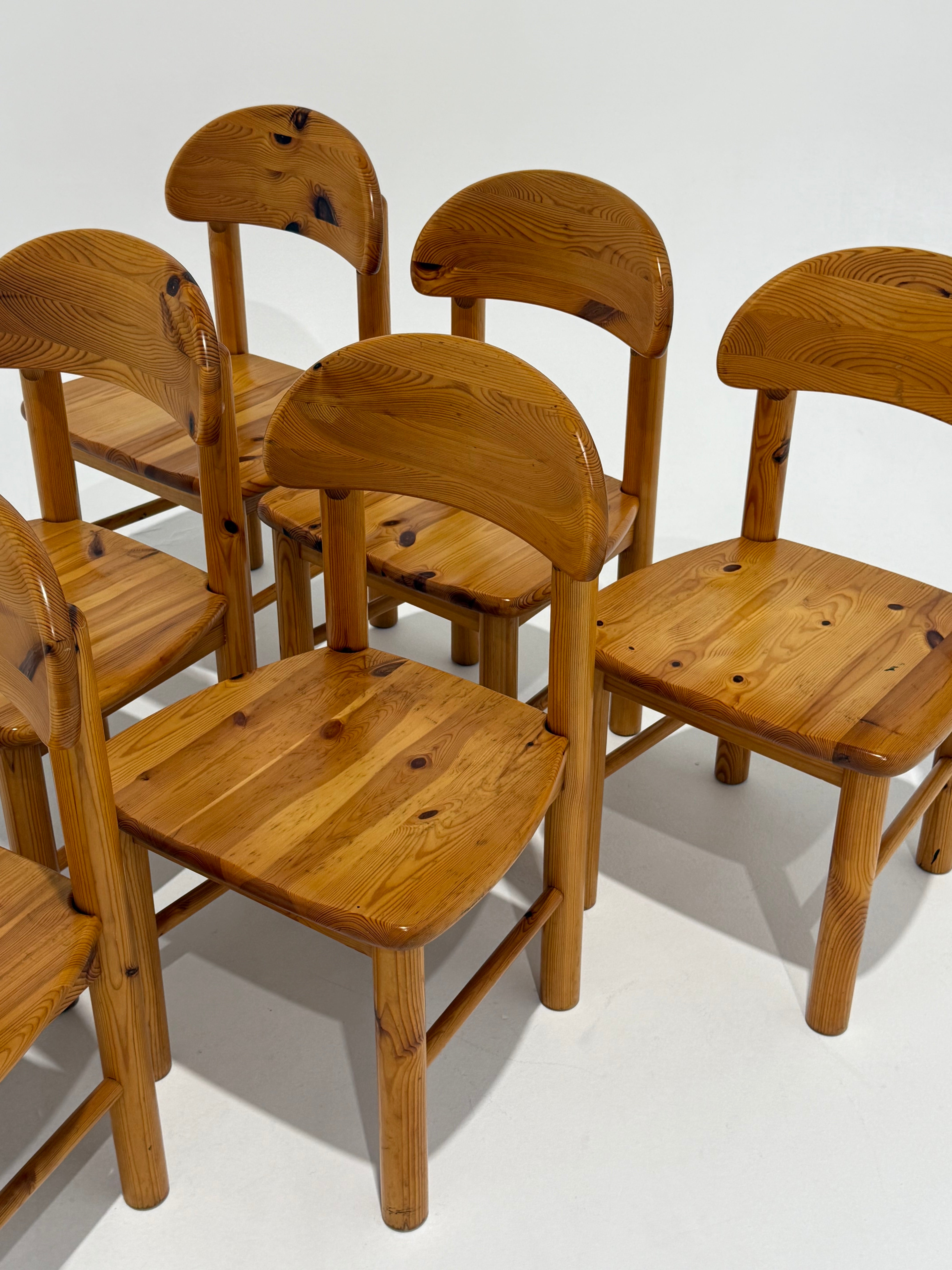 Pine Dining Chair by Rainer Daumiller - 6 Avaialble