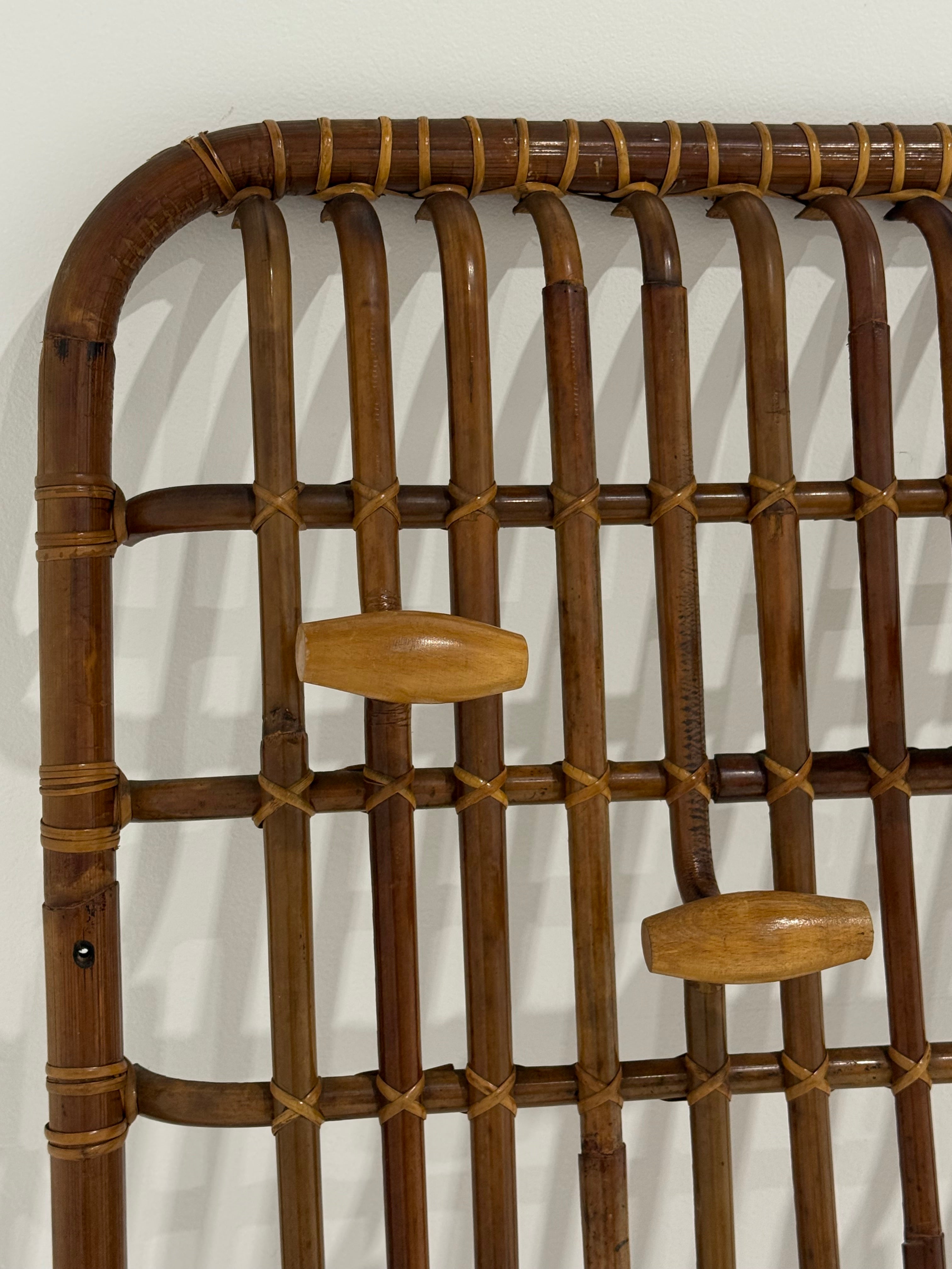Italian Bamboo Coat Rack by Bonacina