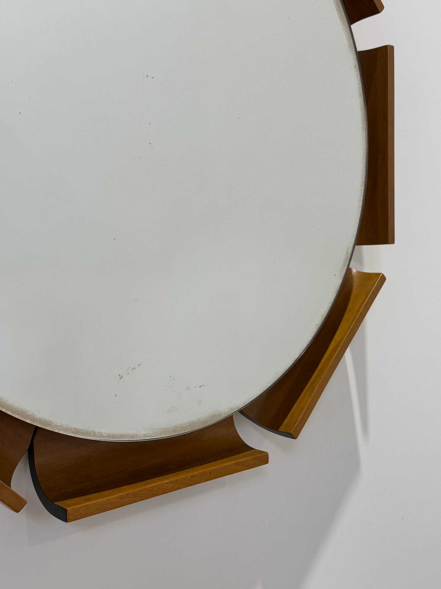 1950’s Italian Rosewood Mirror by ISA Bergamo