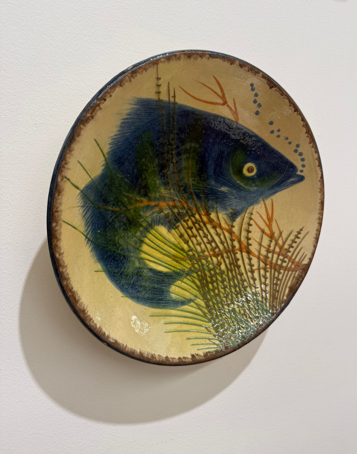 Spanish Ceramic Wall Plate by Puigdemont