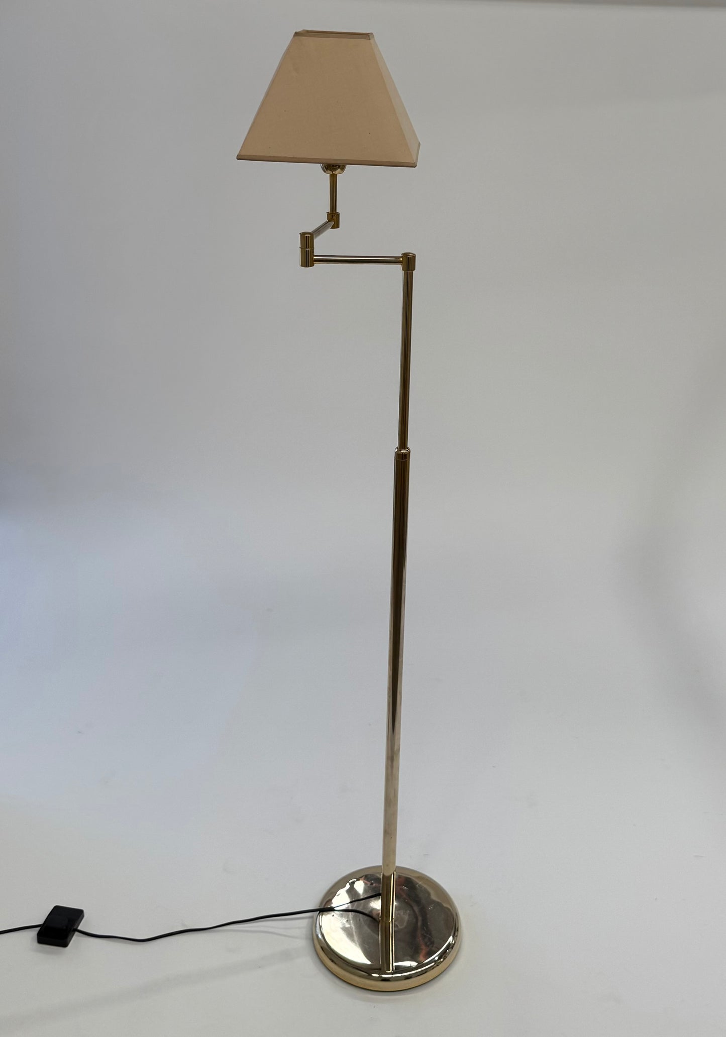 Vintage Brass Articulated Floor Lamp