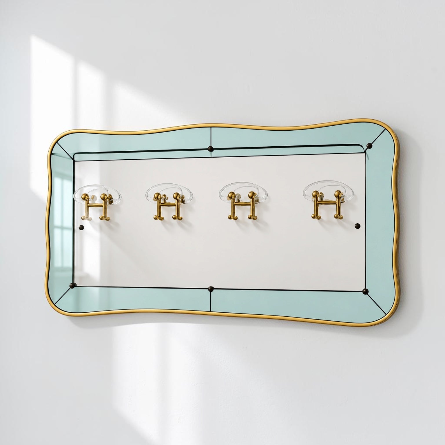 1950’s Italian Mirrored Coat Rack by Cristal Art