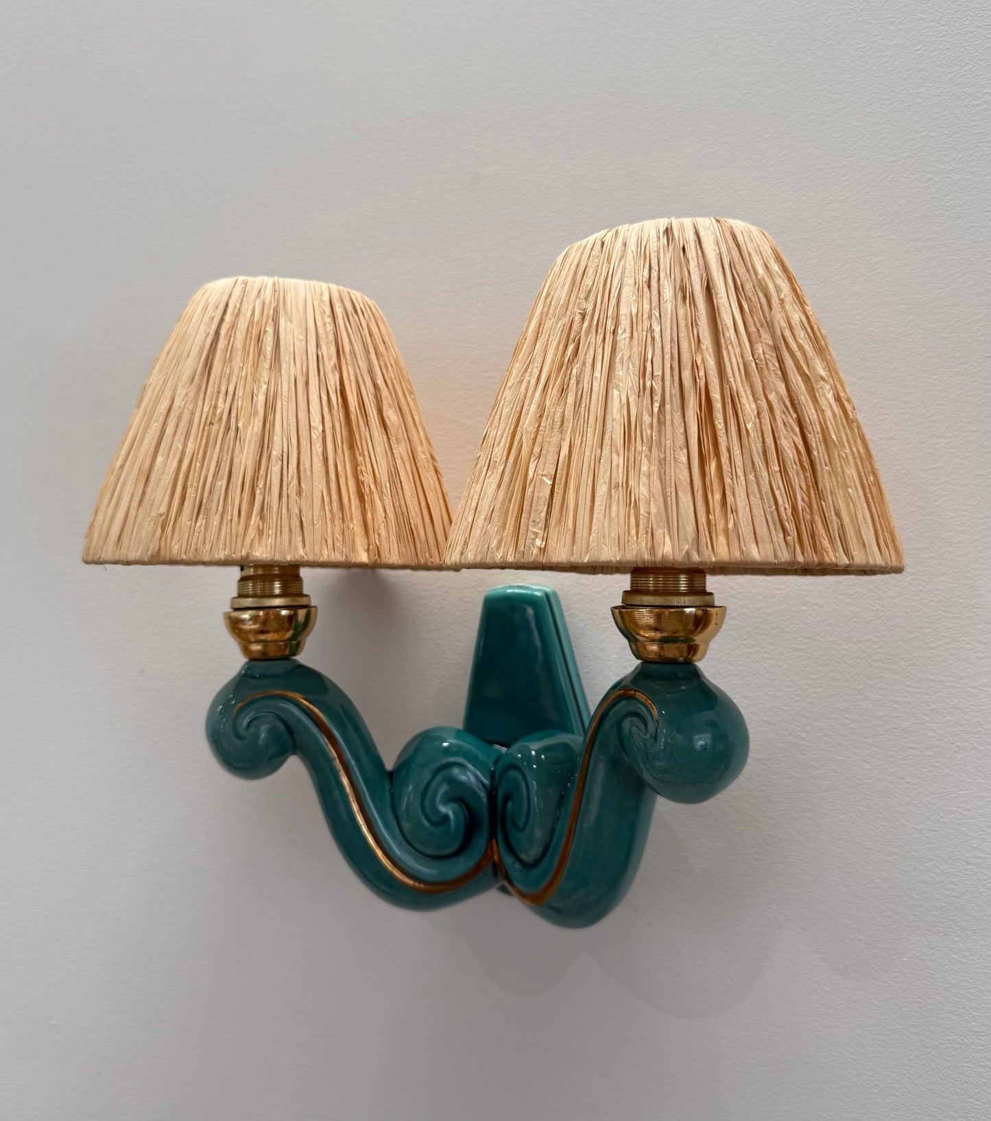 1950’s French Ceramic Wall Light