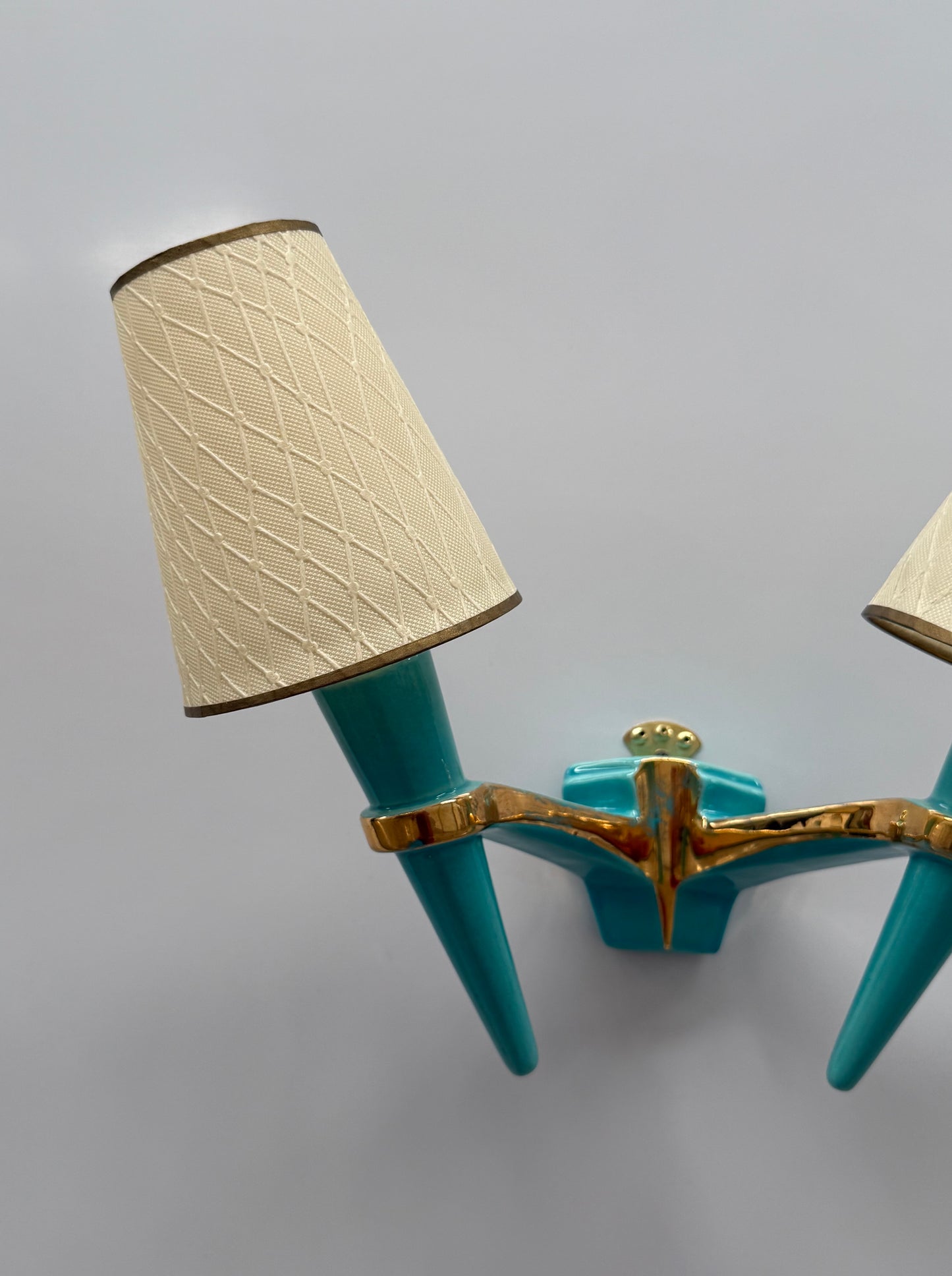 1950’s French Ceramic Wall Light