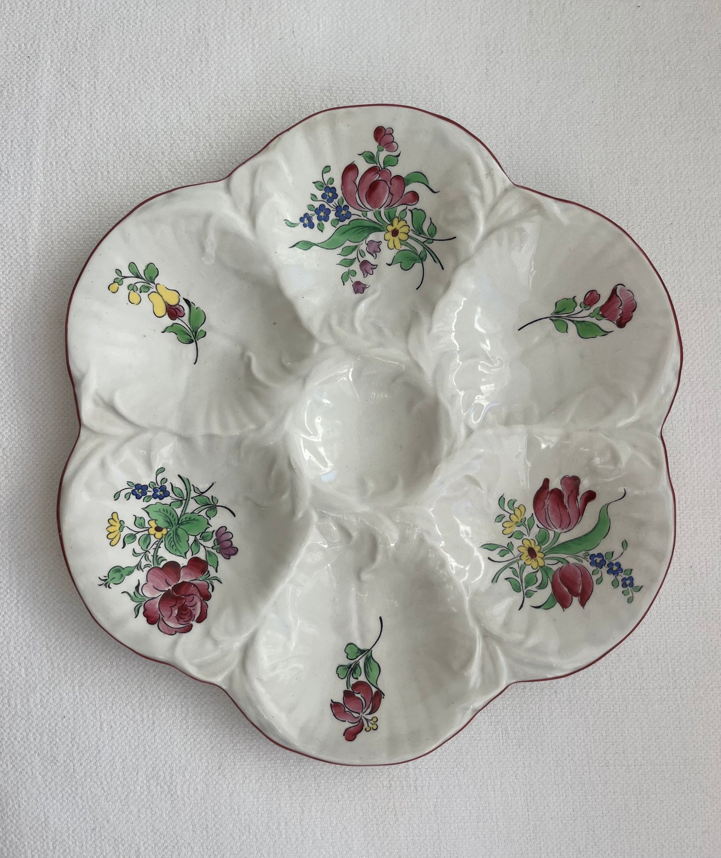 Vintage French Oyster Plate - 6 Available