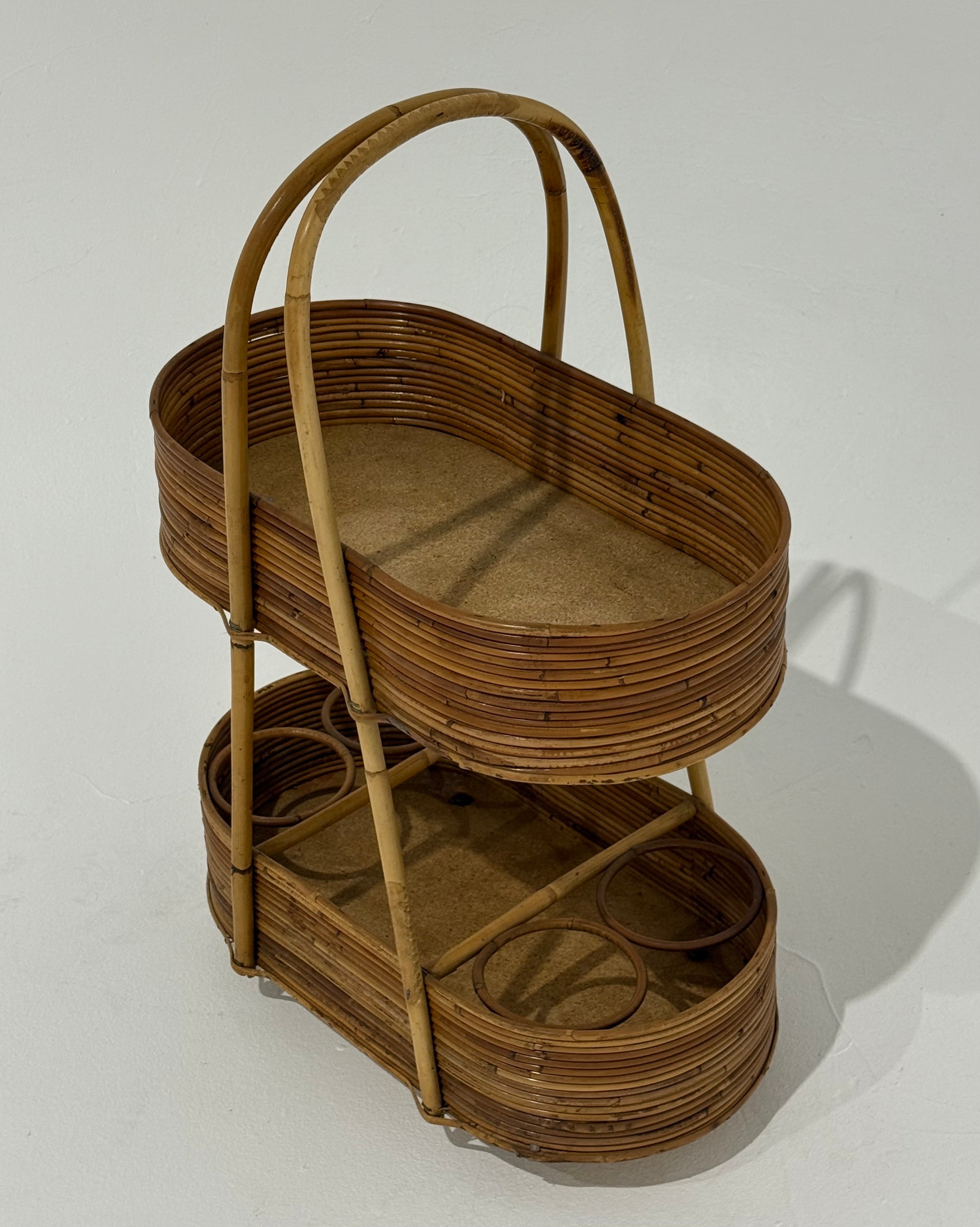 Italian 1960’s Bamboo Bar Trolley