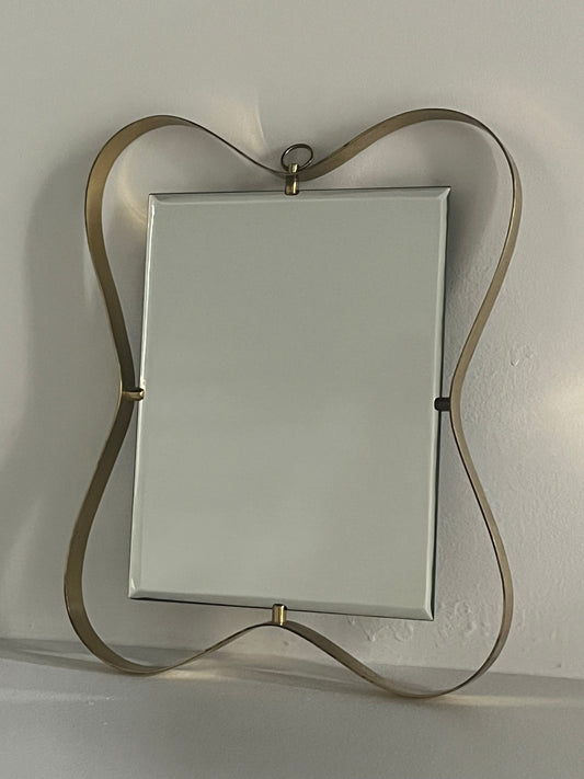 1950’s Italian Brass Mirror by Fontana Arte