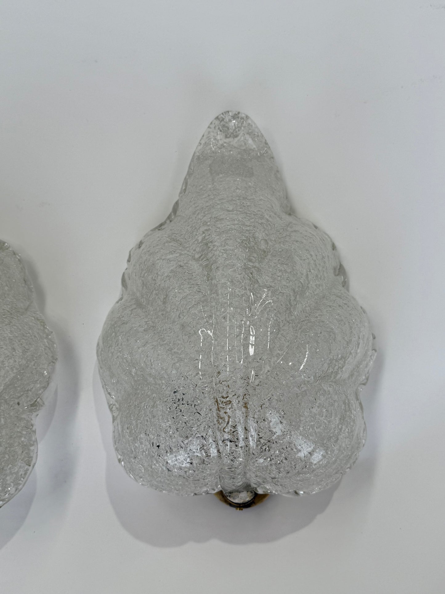 Pair of Foglia Murano Wall Lights