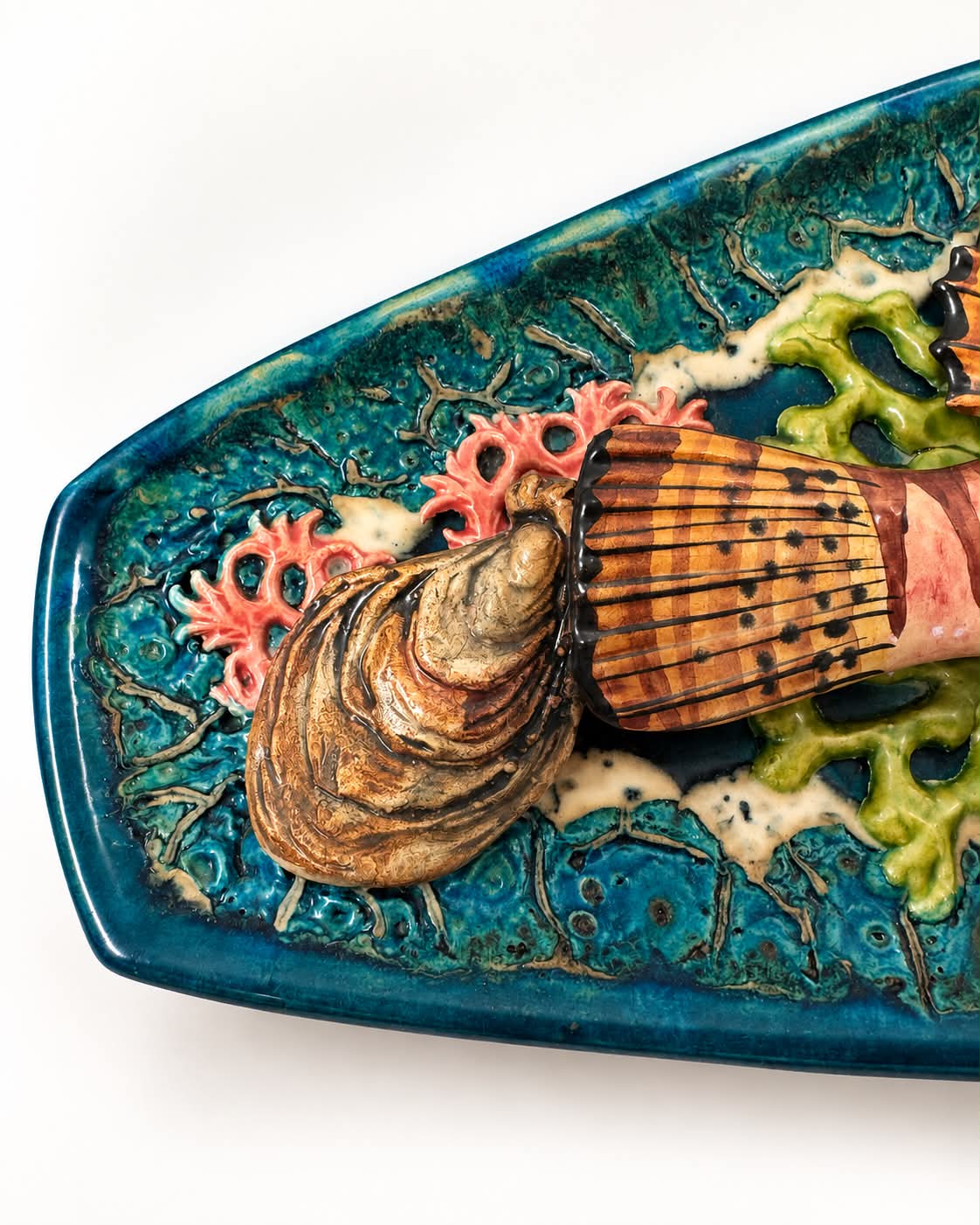 French Ceramic Majolica Wall Plate
