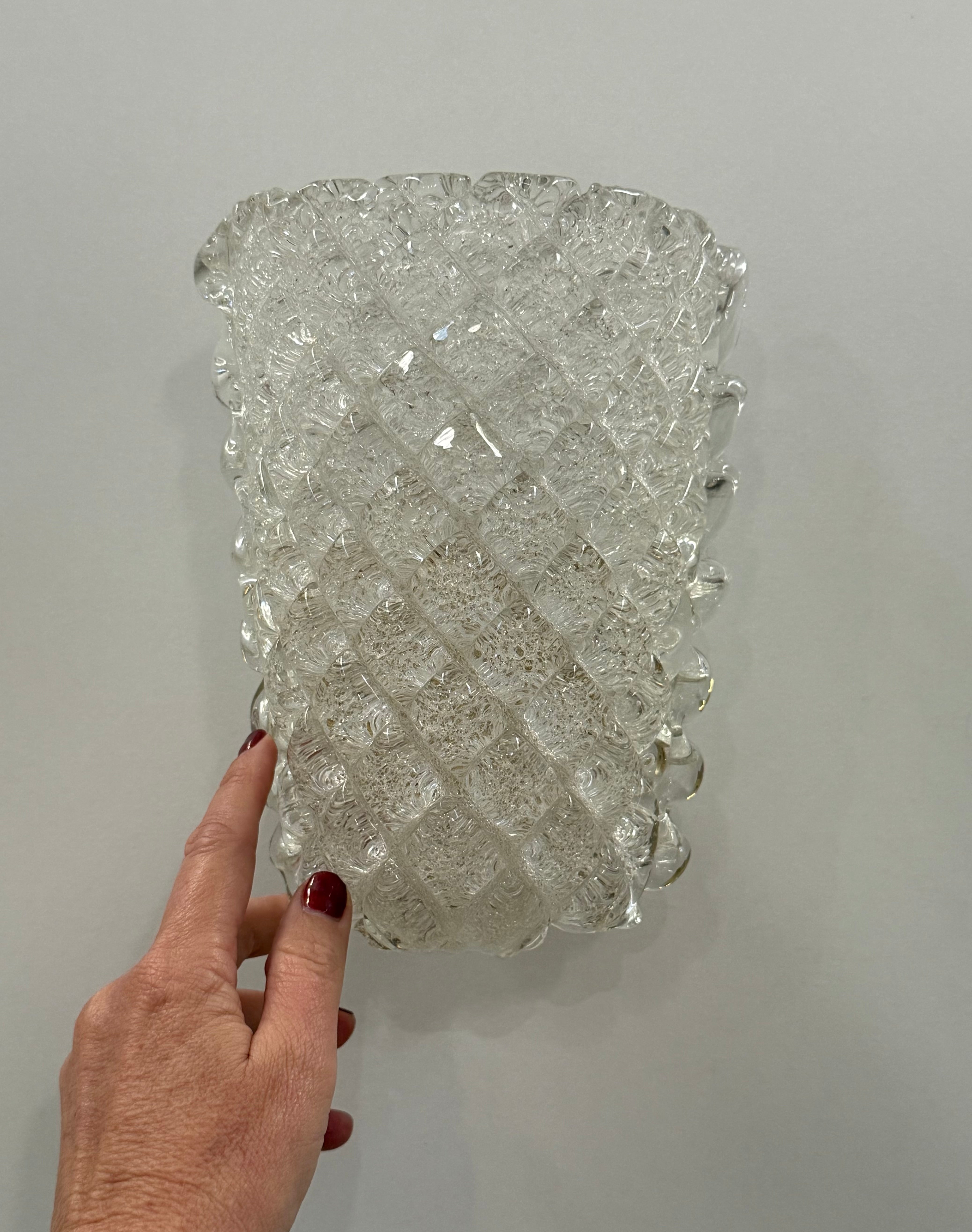 Murano Glass Wall Light by Barovier