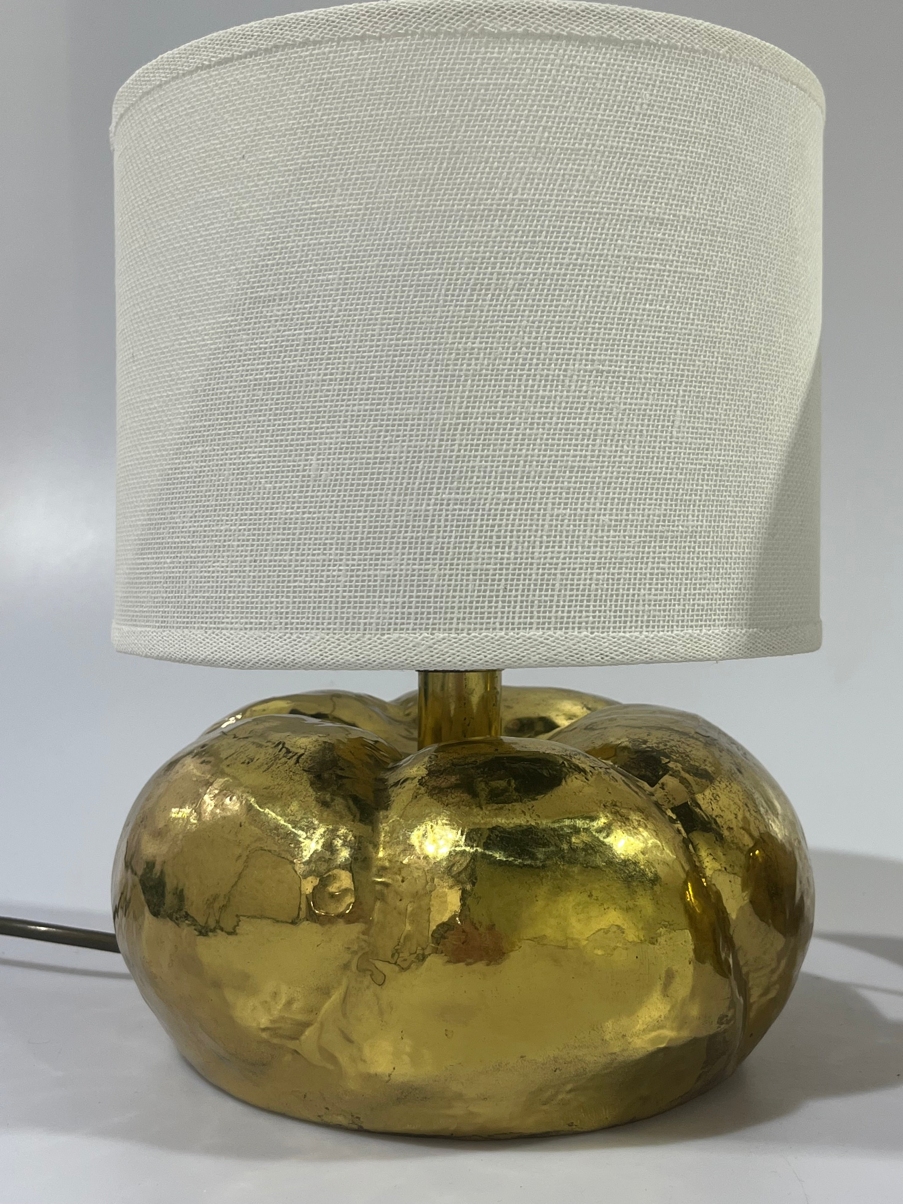 Pair of 1970’s Italian Brass Table Lamps