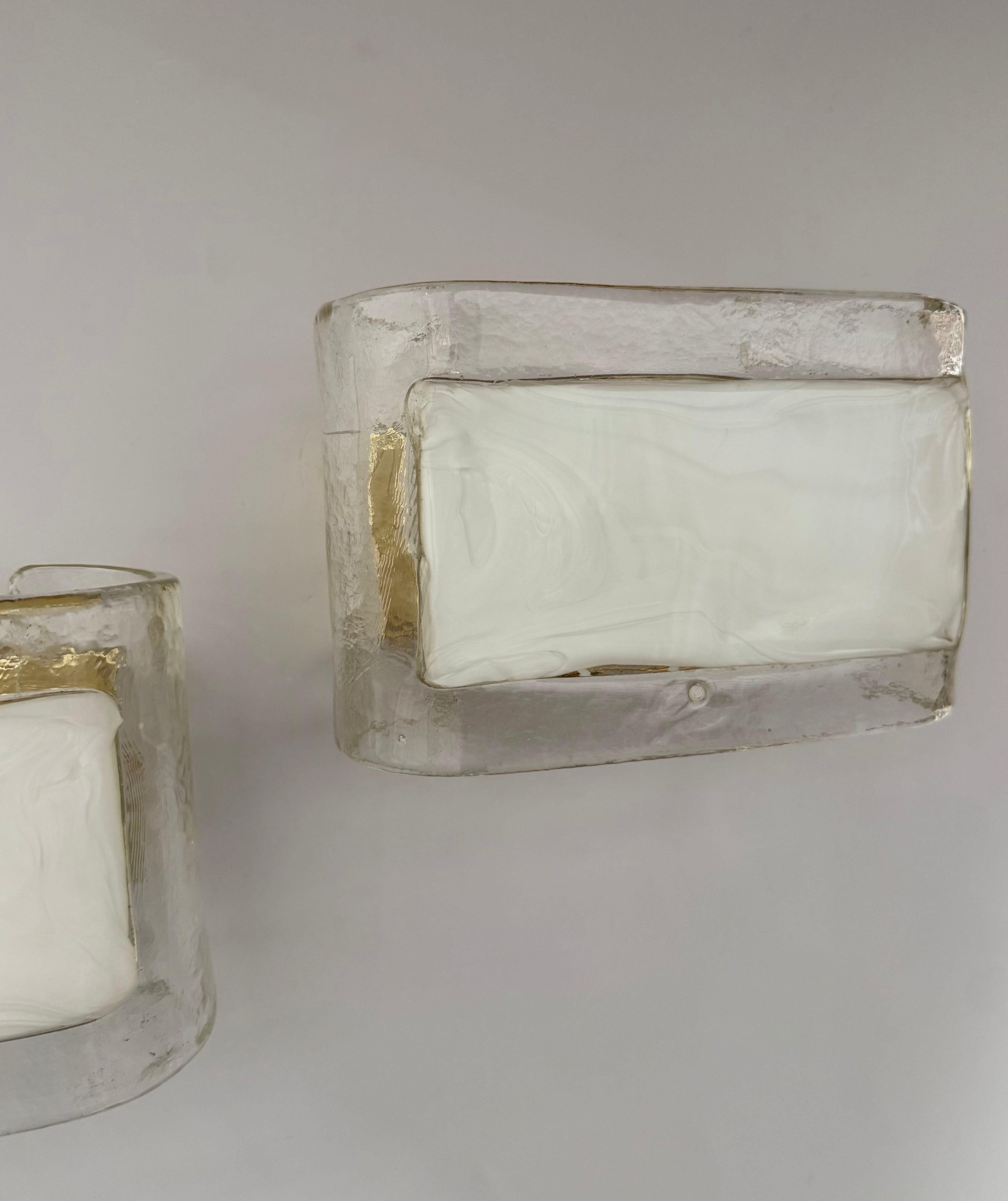 Pair of Murano Glass Wall Lights by La Murrina