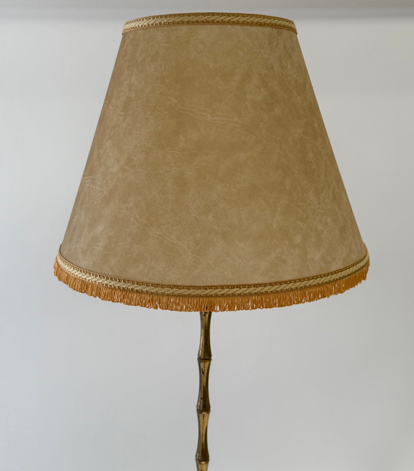 Vintage French Brass Floor Lamp by Maison Bagues