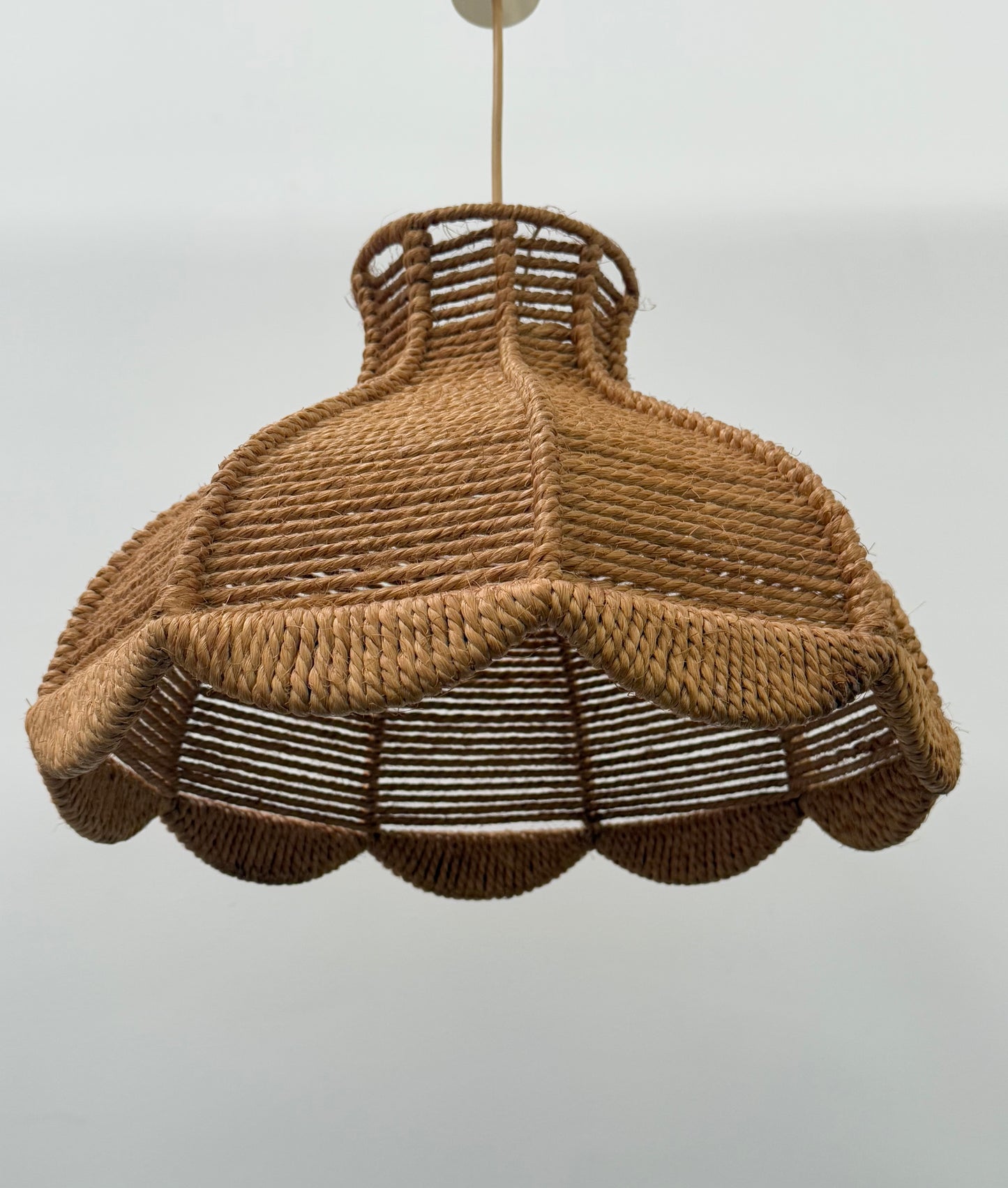 Vintage French Rope Pendant
