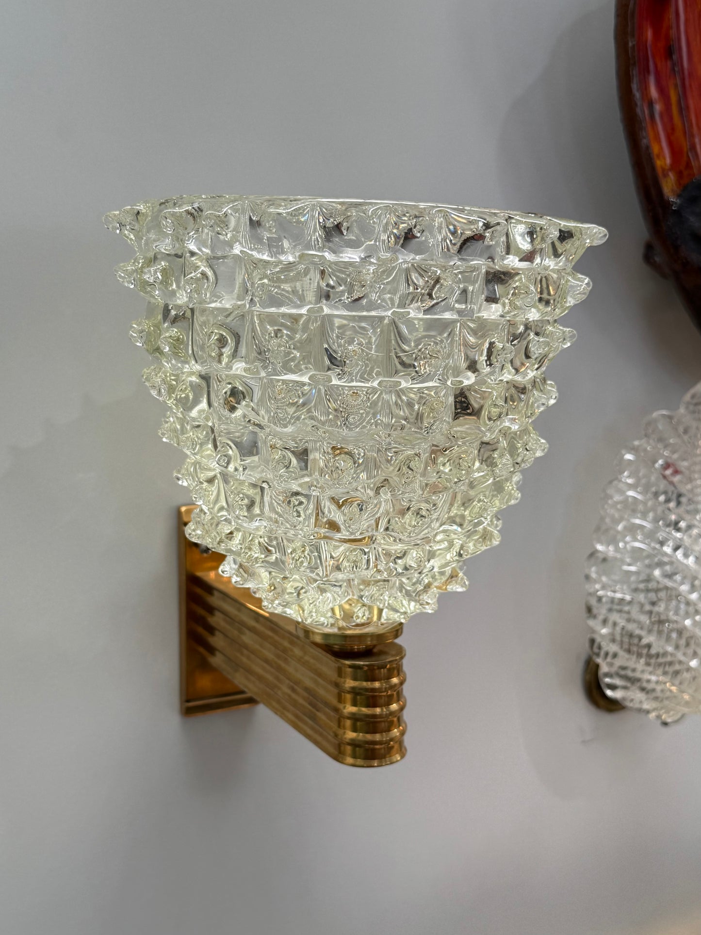 Large Murano Rostrato Wall Light by Barovier