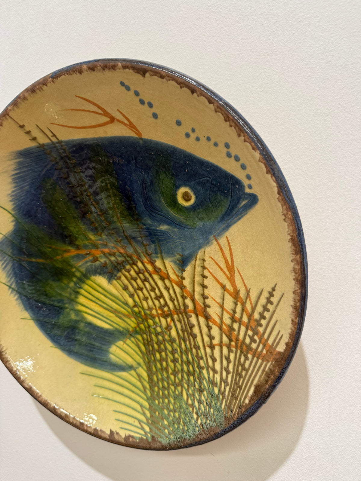 Spanish Ceramic Wall Plate by Puigdemont