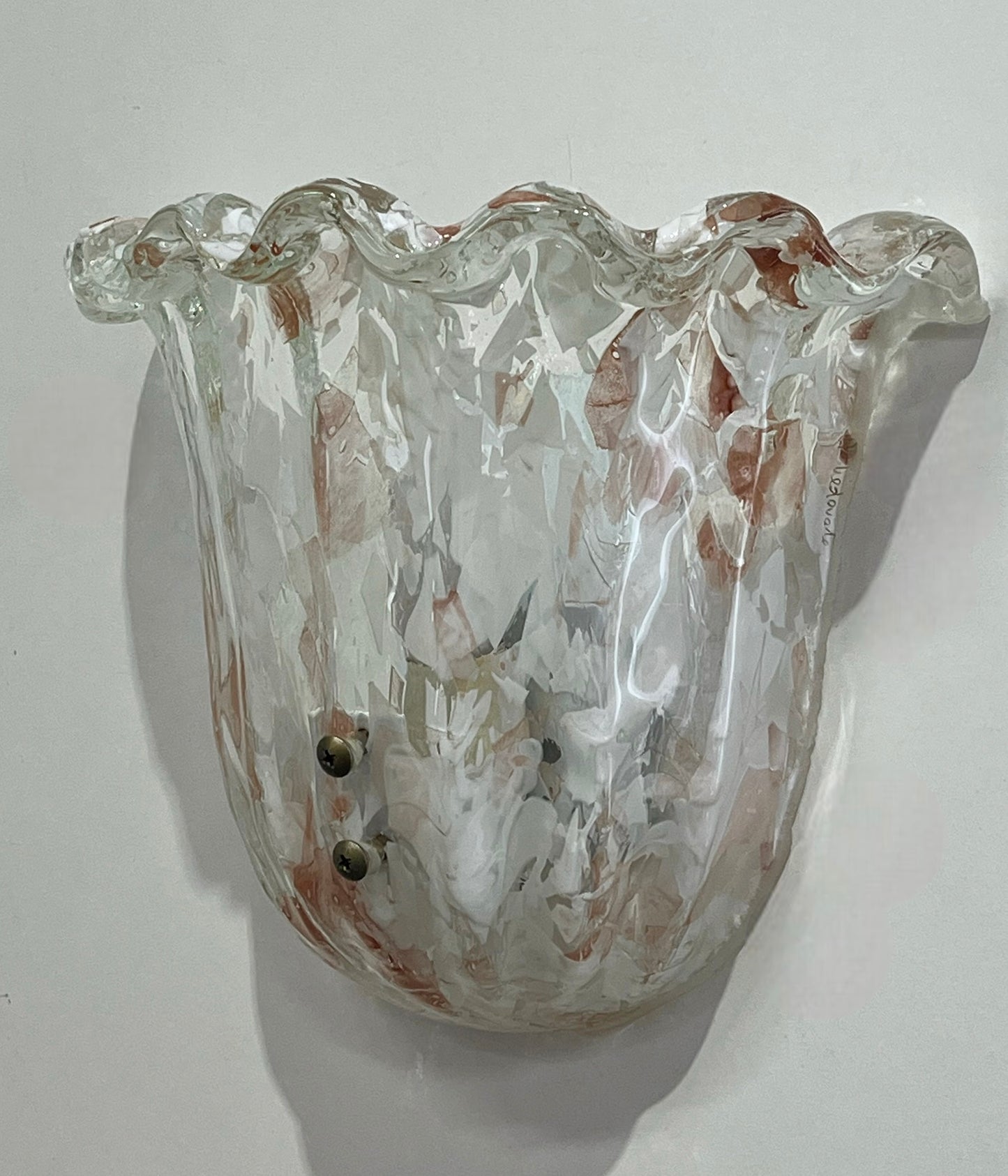 Murano Glass “Confetti” Wall Light - Two Available