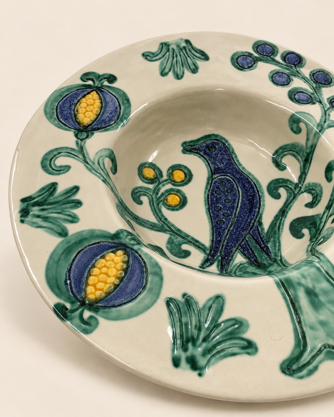Italian South Tyrolian Ceramic Wall Plate