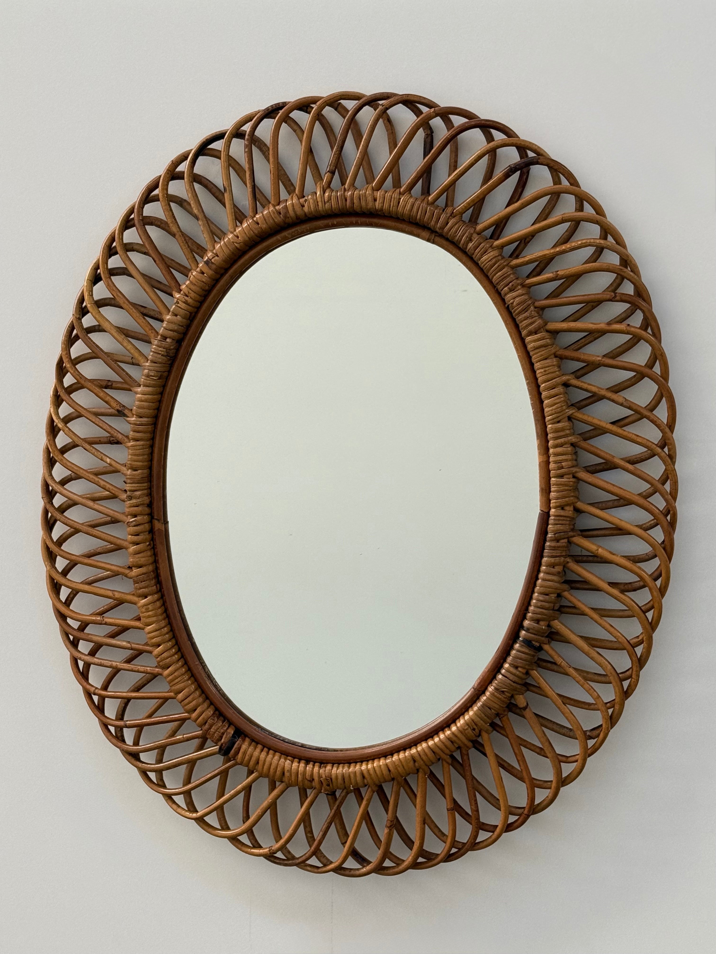 Vintage Italian Mirror by Bonacina