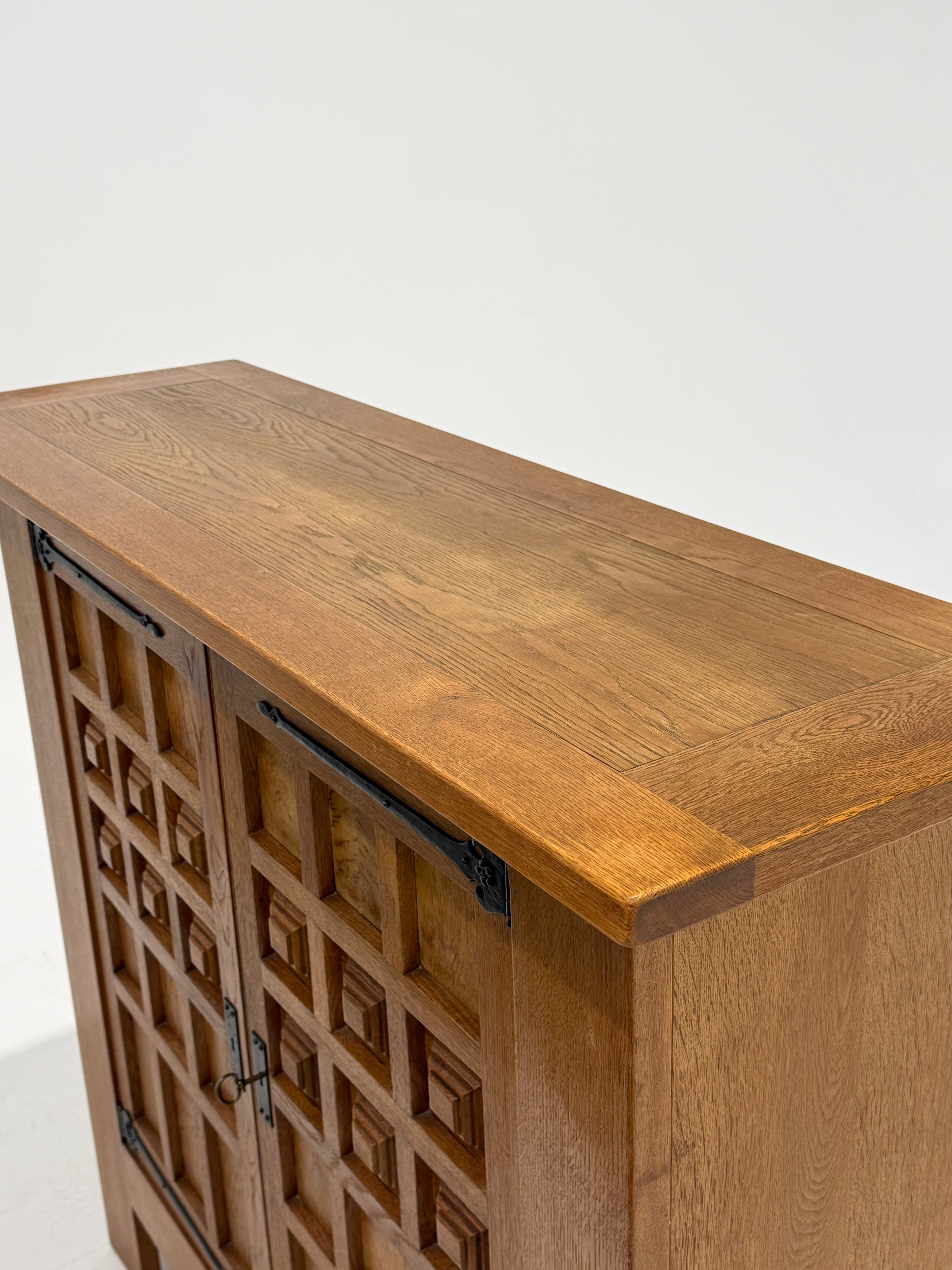 Vintage French Oak Cabinet