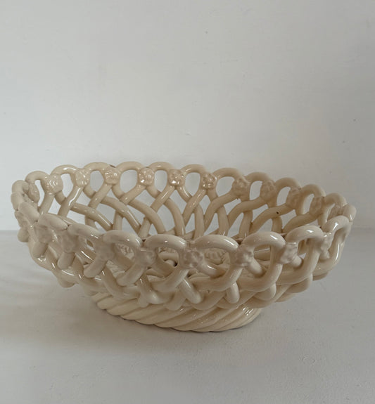 1960’s French Ceramic Pichon Basket