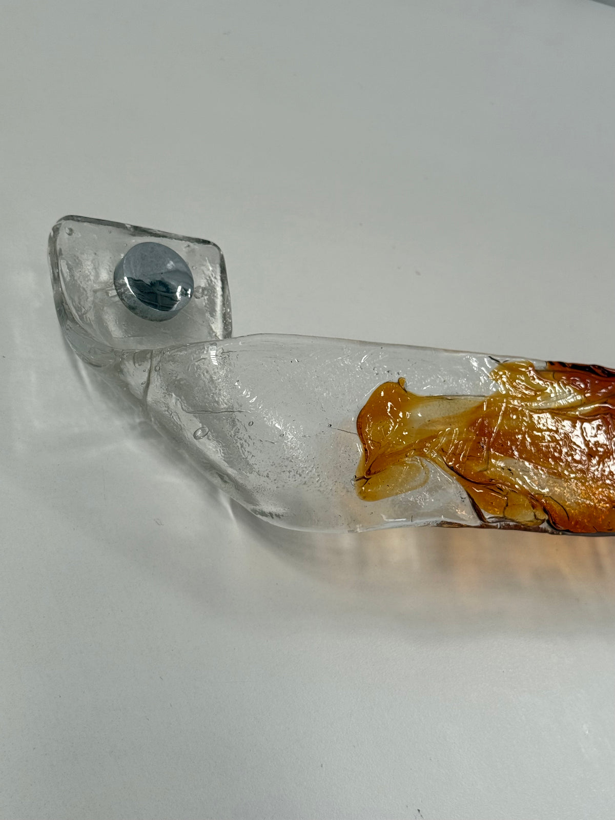 1970’s Murano Glass Towel Rail by Mazzega