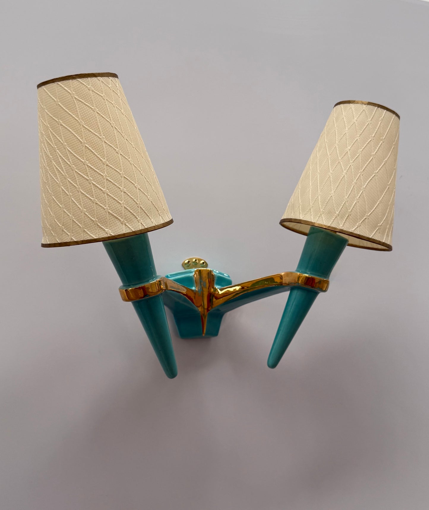 1950’s French Ceramic Wall Light