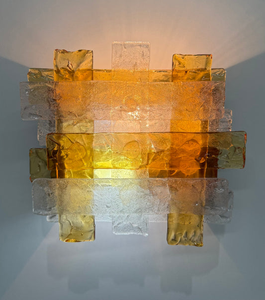 1970’s Murano Wall Light by Toni Zuccheri for Mazzega