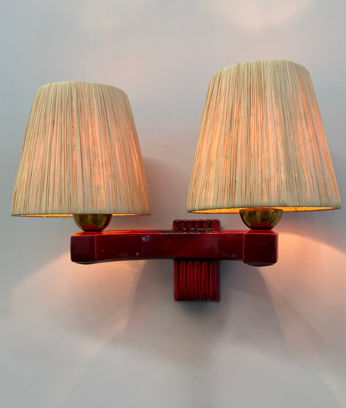 1950’s French Ceramic Wall Light
