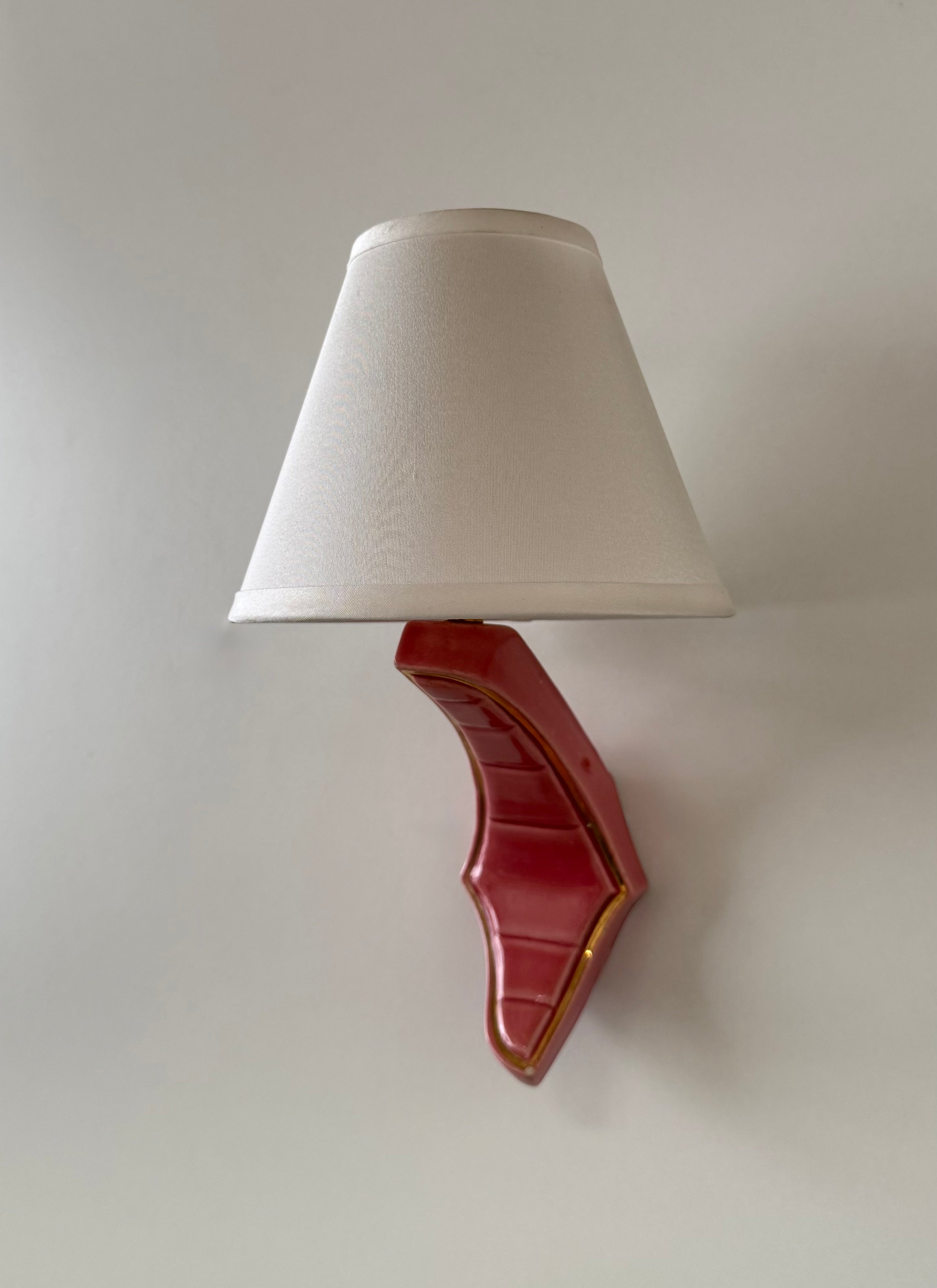 Pair of 1940’s French Ceramic Wall Lights