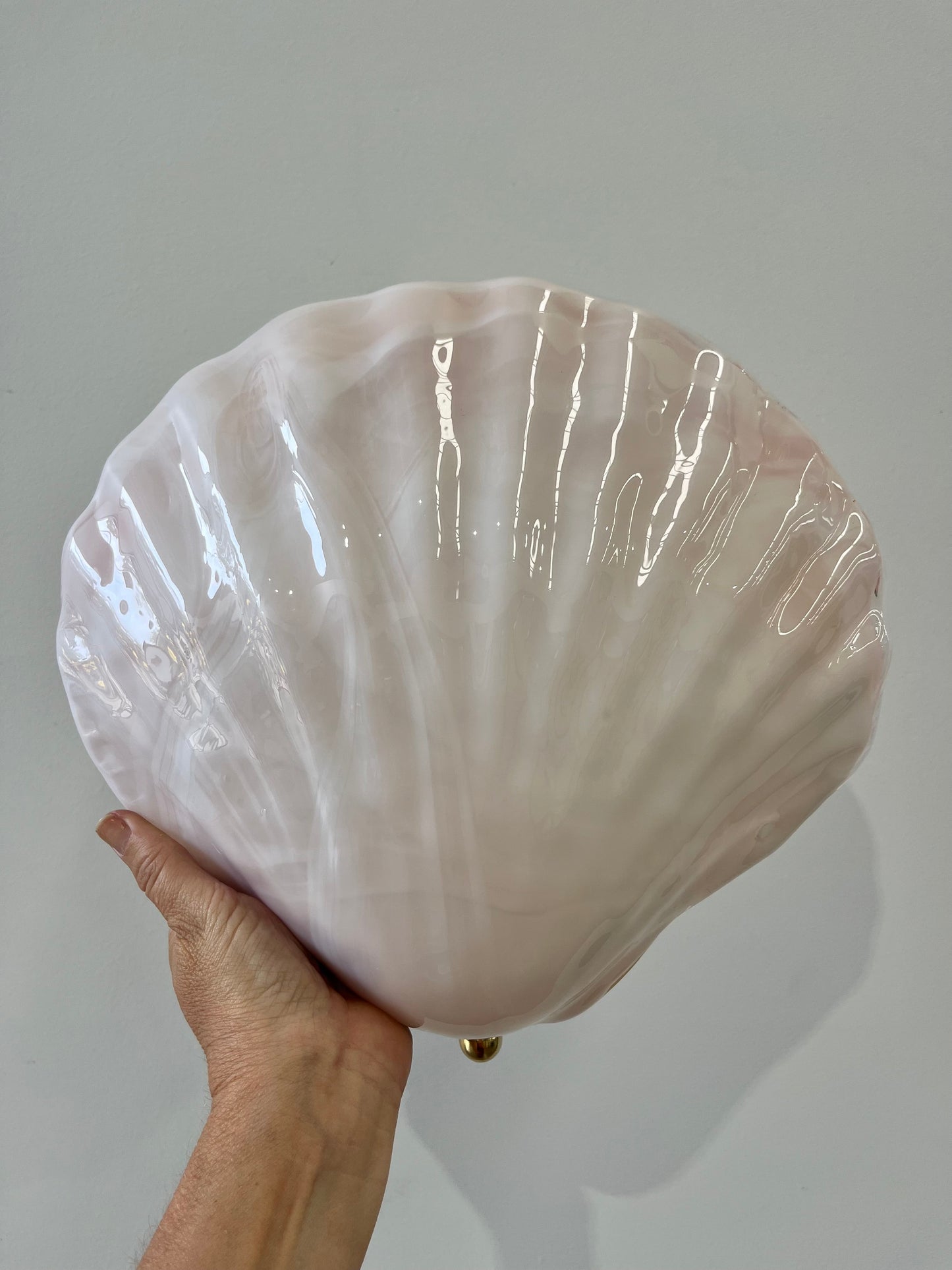 Large Pink Murano Shell Wall Light  by La Murrina