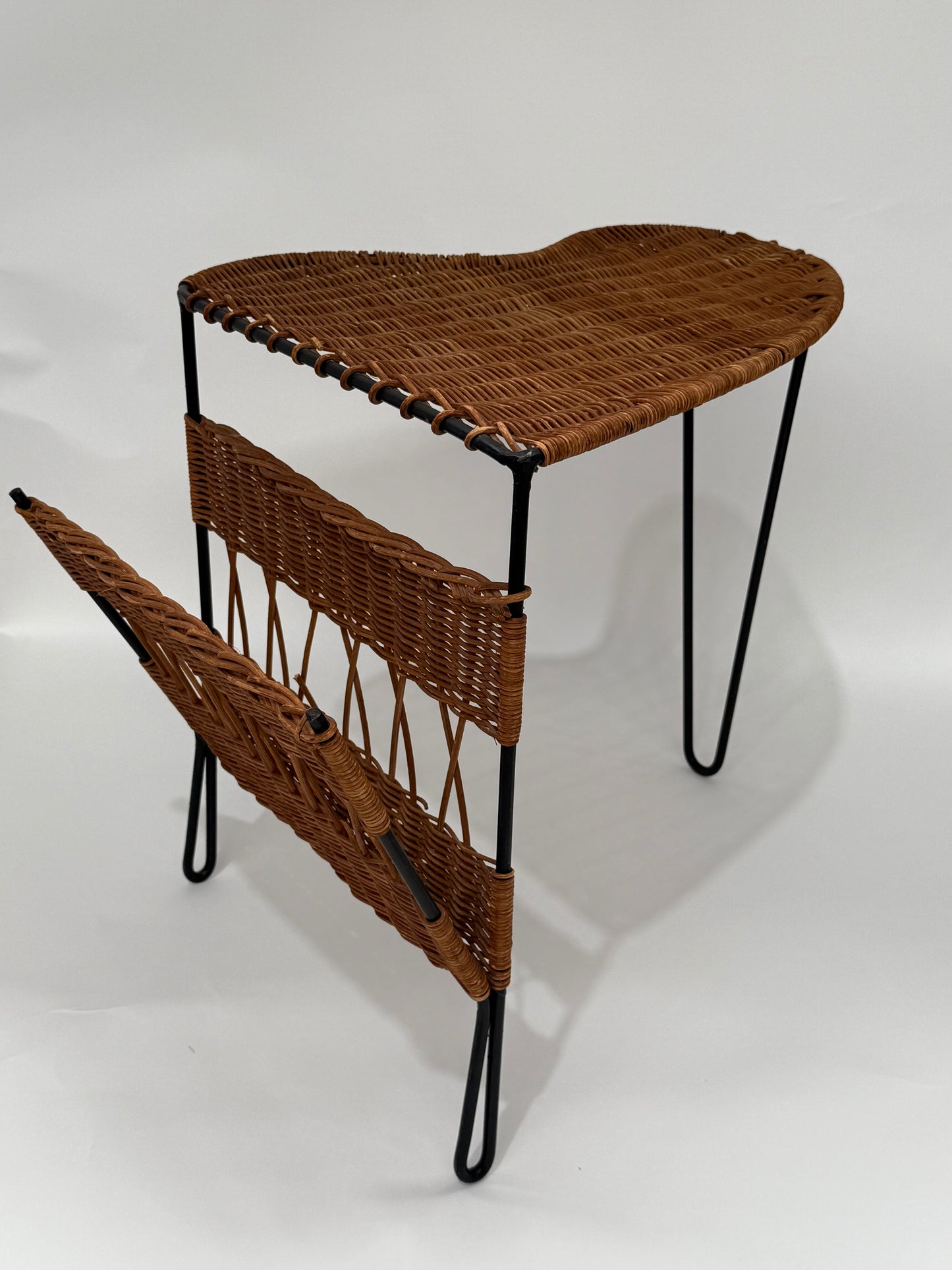 1950’s French Wicker Table by Raoul Guys