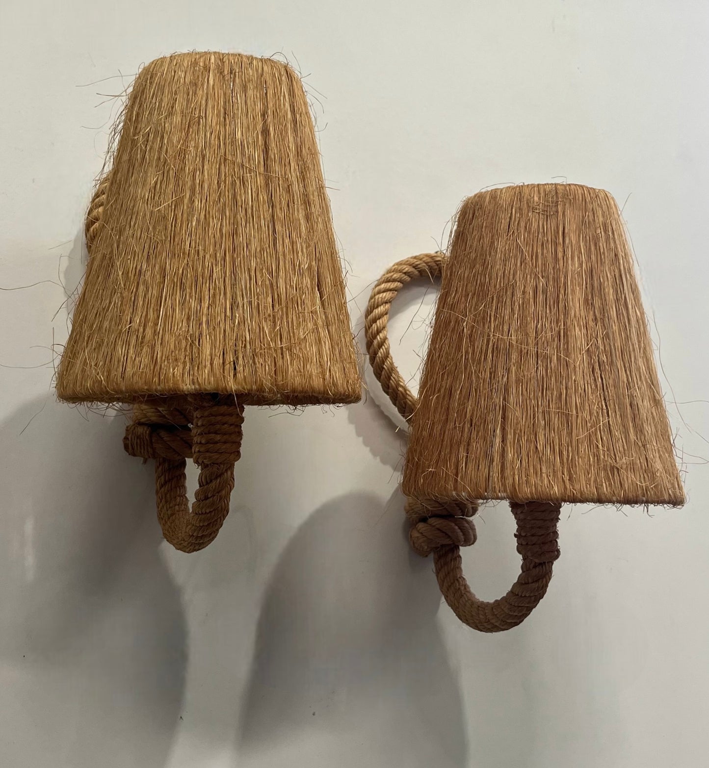 Pair of French Rope Wall Lights