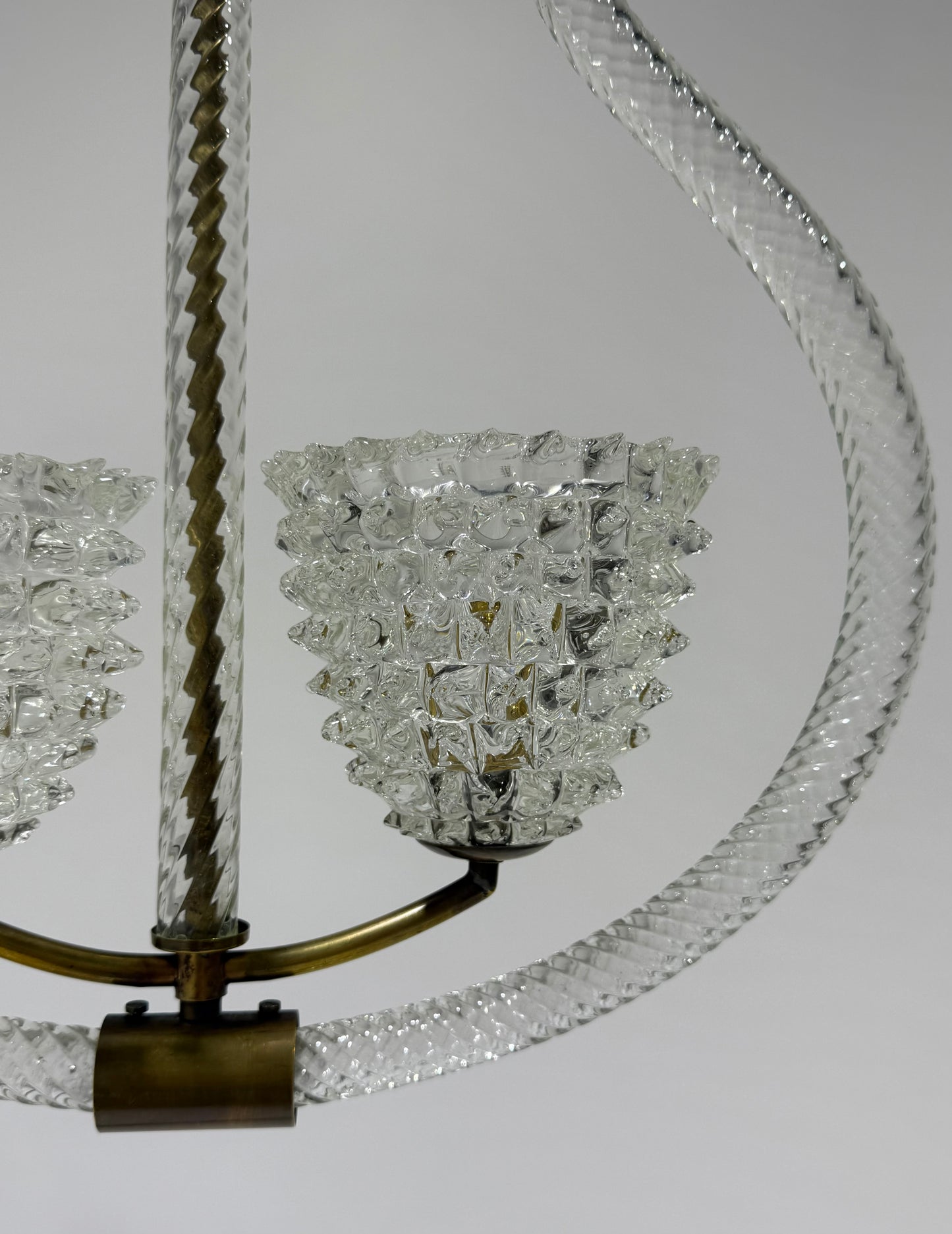 1940’s Murano Double Rostrato Pendant by Barovier