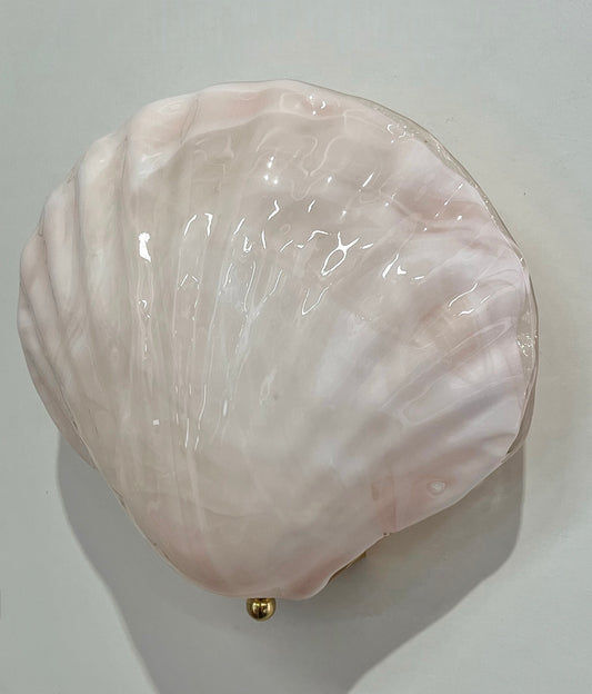 Large Pink Murano Shell Wall Light  by La Murrina