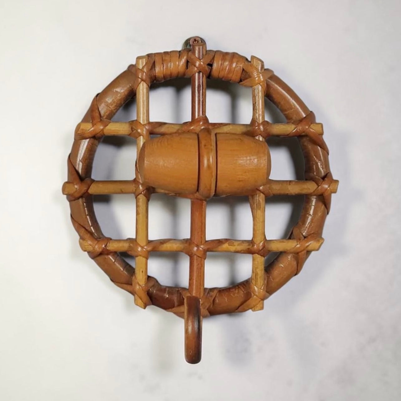 Italian Bamboo Coat Hook by Bonacina